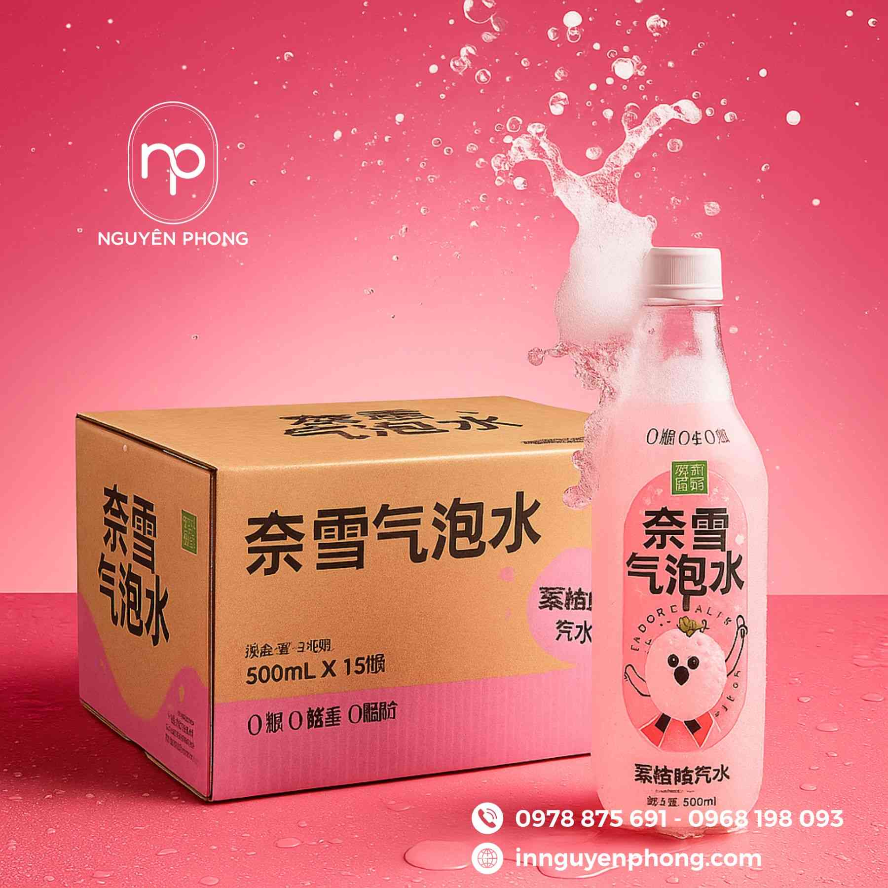 Mẫu thùng carton đựng nước ngọt 